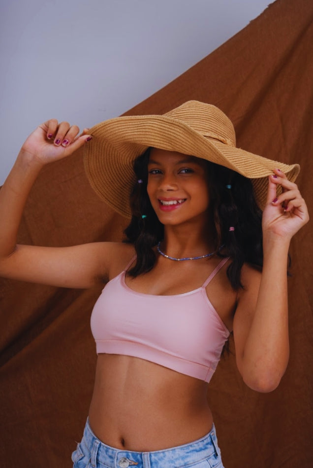 Double Layered Teenage Bra - Pink