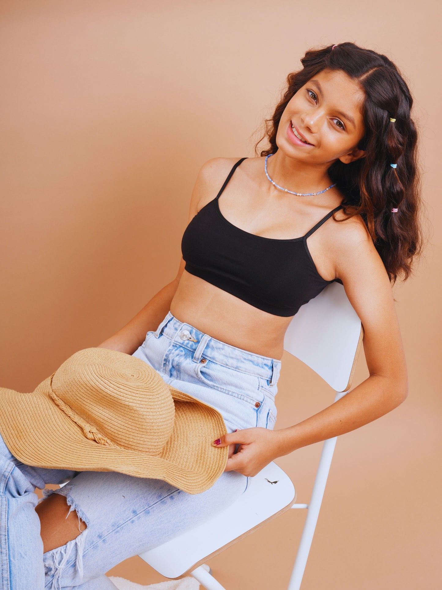 Double Layered Teenage Bra - Black