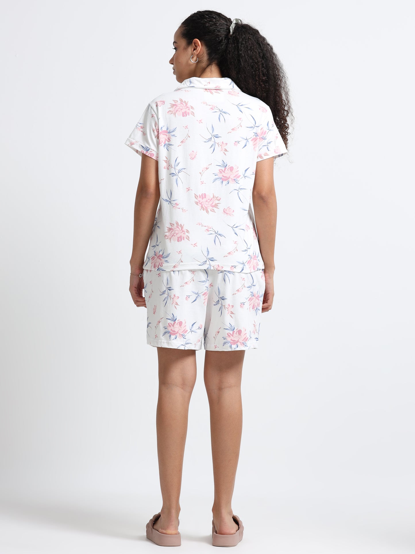 Floral White Pyjama Set