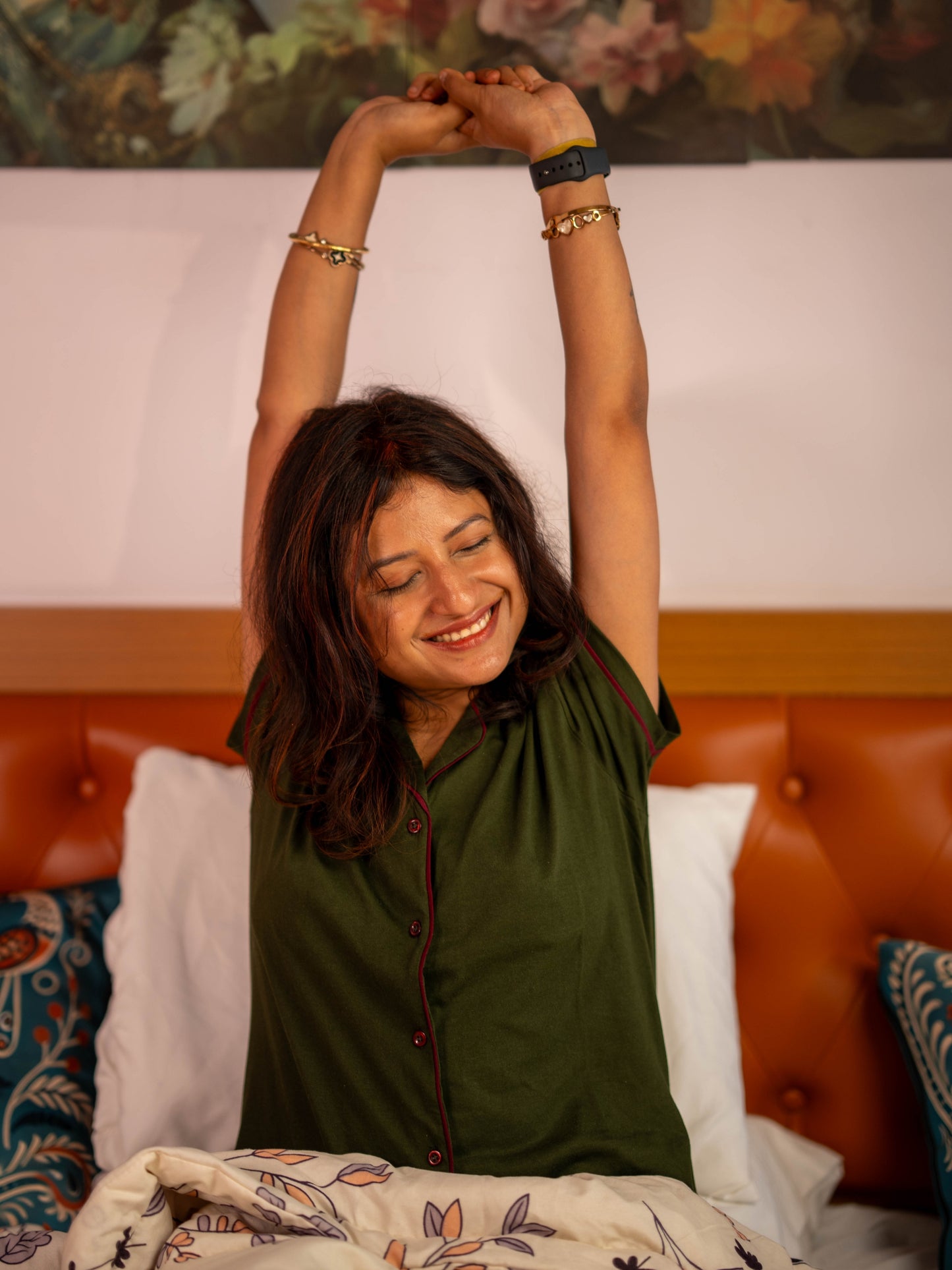 Olive Green Pyjama Set