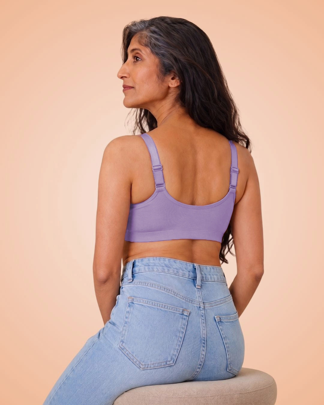 Front Open Non Padded Queen Bra (Blush)