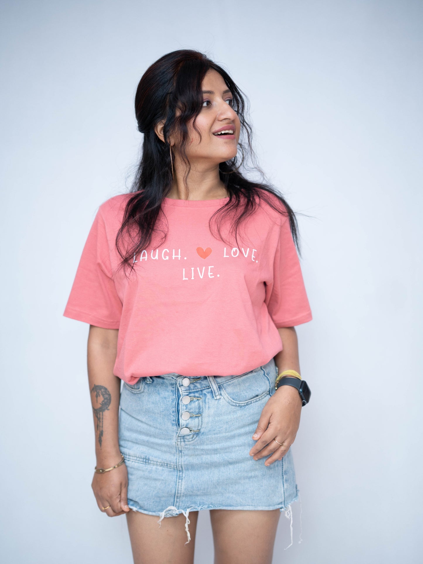 Peachy Pink Casual Tee