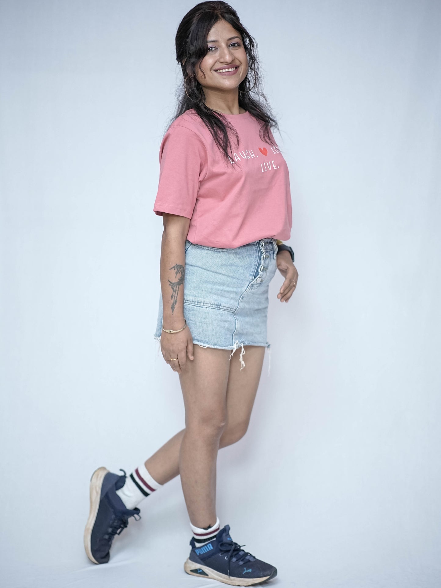Peachy Pink Casual Tee