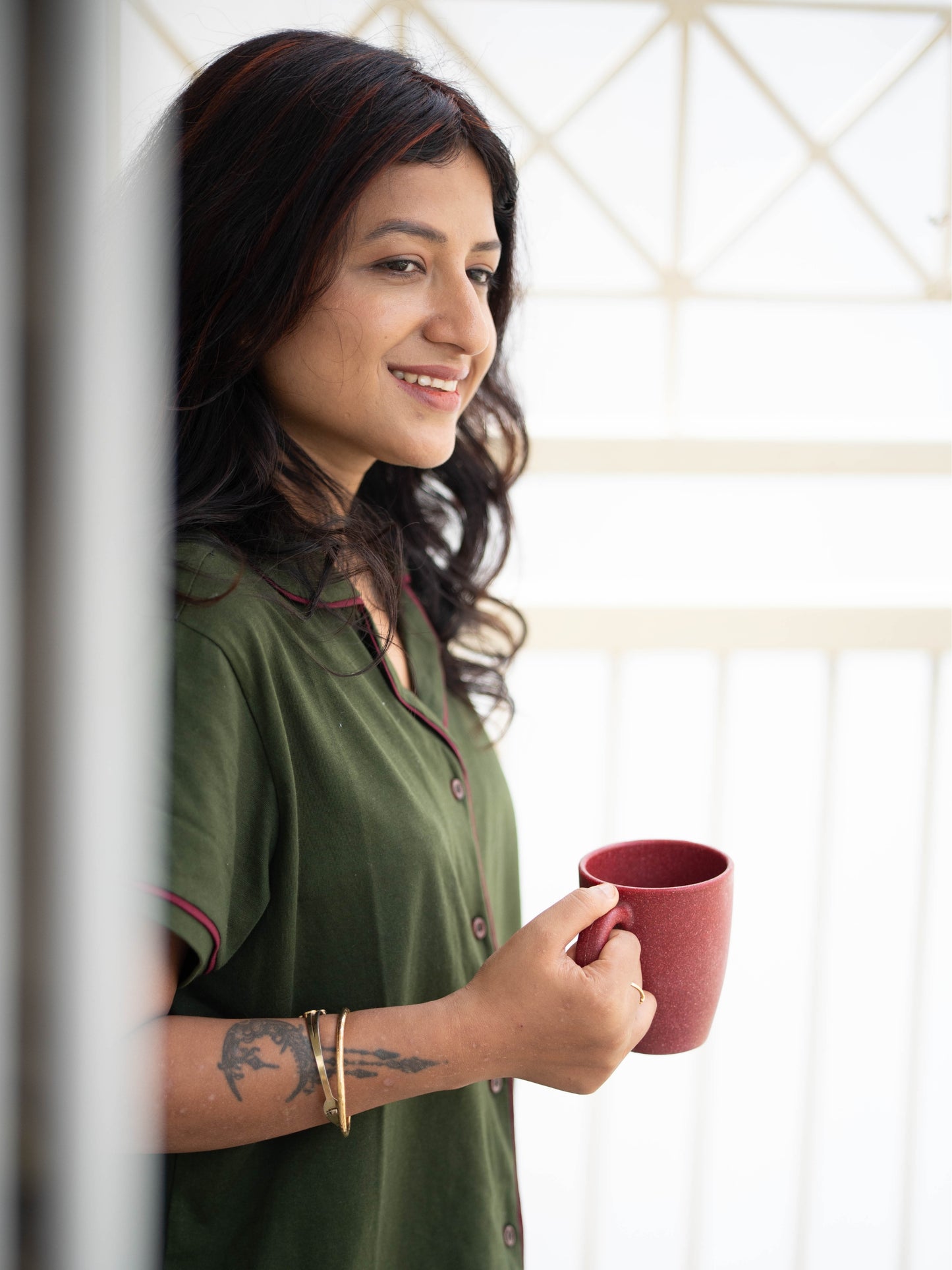 Olive Green Pyjama Set