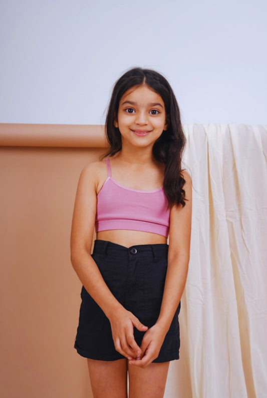 Double Layered Tween Bra - Blush