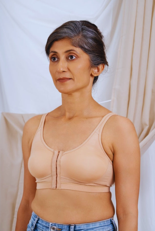 Front Open Non Padded Queen Bra (Blush)
