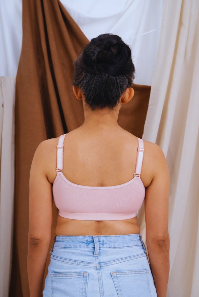 Front Open Non Padded Queen Bra - Pink