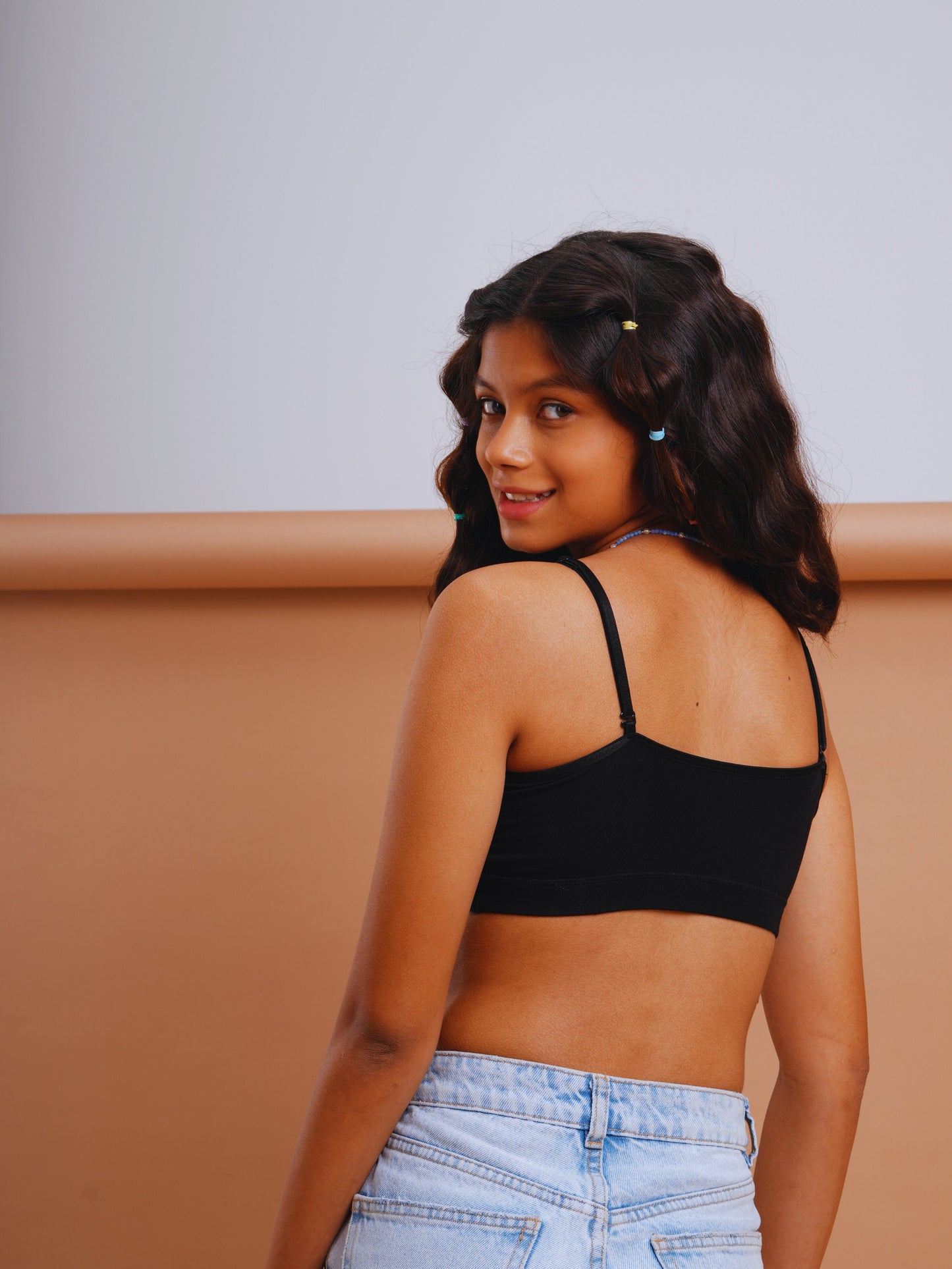 Double Layered Teenage Bra - Black