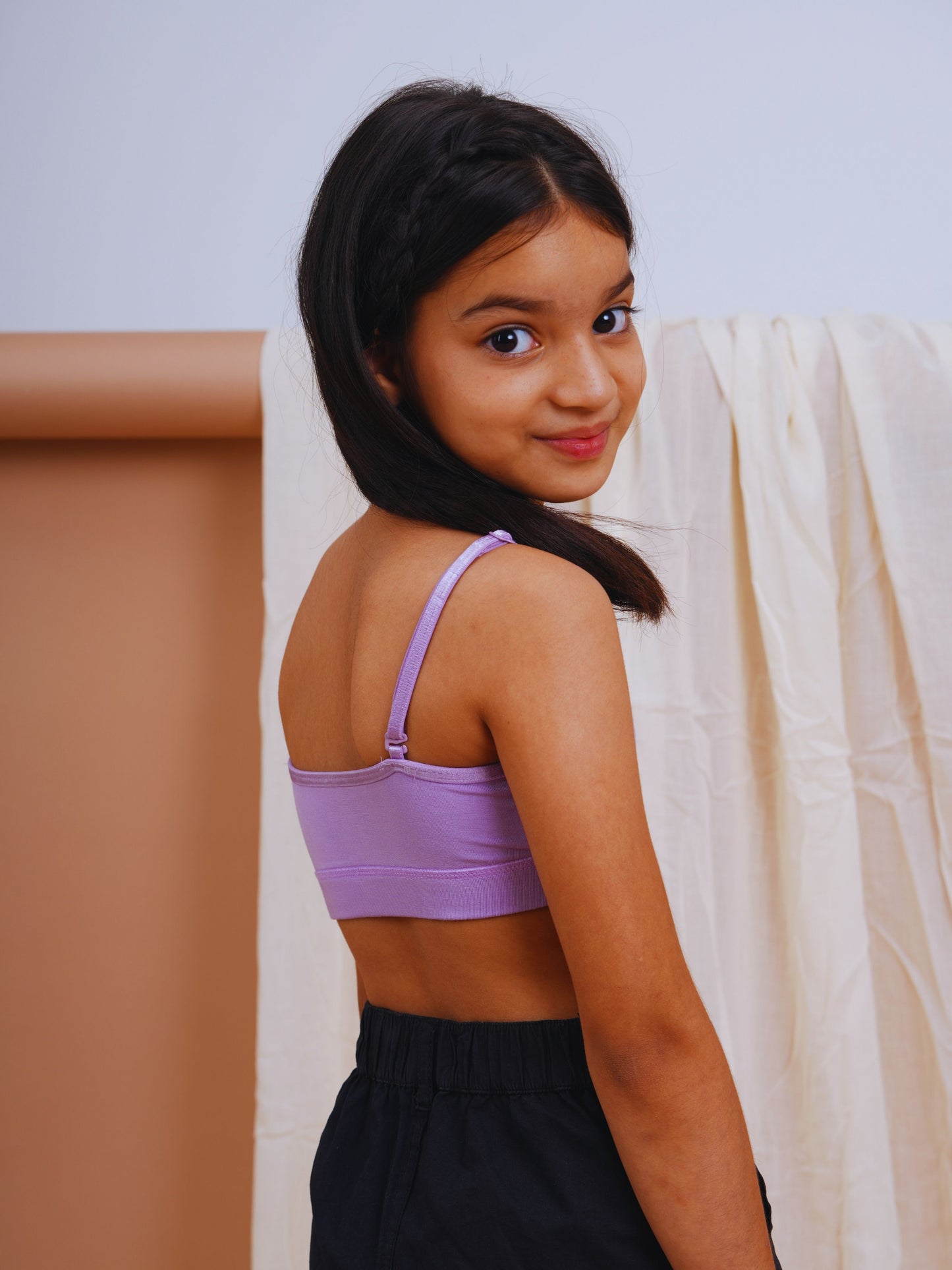Double Layered Tween Bra - Orchid