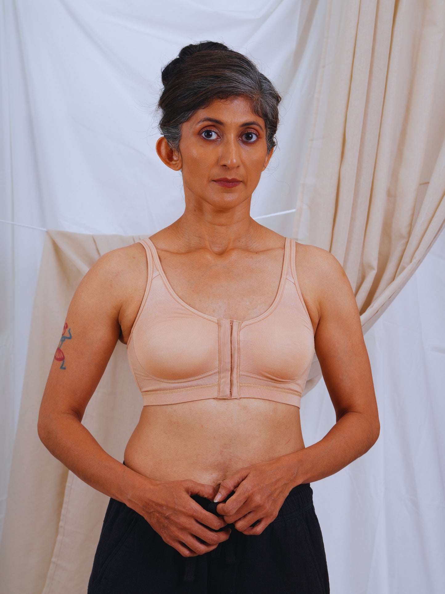 Front Open Non Padded Queen Bra - Caramel